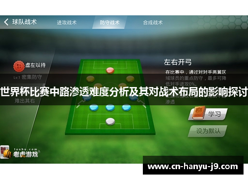 世界杯比赛中路渗透难度分析及其对战术布局的影响探讨